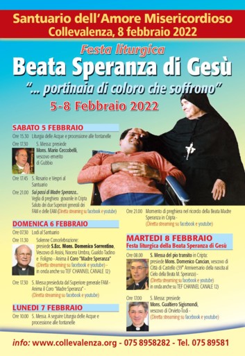Festa liturgica 2021